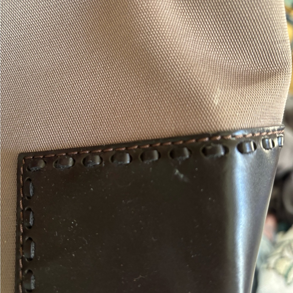 Cole Haan Estée Lauder small shopper Mink/chocolate purse - Picture 7 of 8